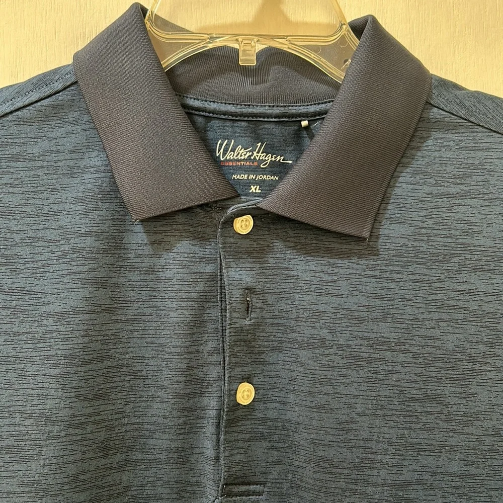 WALTER HAGEN GOLF SHIRT MEN SIZE XL BLUE ATHLETIC - Picture 4 of 12
